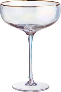 Butlers SMERALDA 6x Champagnerschalen mit Goldrand 400ml transparent