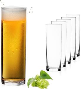 PLATINUX Bierglas »Hohe Biergläser«, Glas, 200ml (max. 240ml) Set (6-Teilig) Bierstangen Kölschglas Spülmaschinenfest