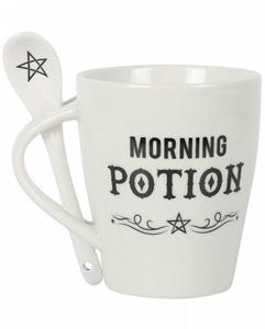 Horror-Shop Geschirr-Set »Morning Potion Gothic Lieblings Tasse mit Löffel«, Keramik