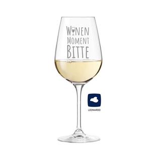 KS Laserdesign Weißweinglas »Leonardo Weinglas mit Gravur '' Winen Moment mal ''- Geburtstagsgeschenke für Frauen & Männer, beste Freunde, Weihnachten, Weinli