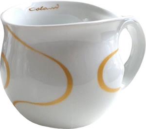 Colani Tasse » Kaffeebecher / Jumbotasse XXL Loop Gold Porzellan 600ml«, Spülmaschinenfest