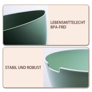 Plazotta Seiher »2er Küchen Sieb und Schüssel Set Salatschüssel«, Kunststoff, (Set, 1x Blaugelb L + 1x 1x Blaugelb S)