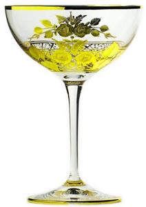 Casa Padrino Champagnerglas »Luxus Barock Champagnerglas 6er Set Gold Ø 11,5 x H. 16 cm - Handgefertigte und handgravierte Champagner Gläser - Hotel & Restaurant Accessoires - Luxus 