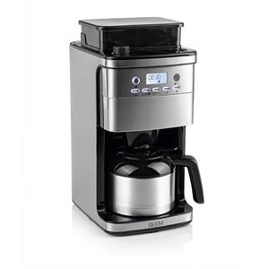 BEEM Filterkaffeemaschine Kaffeemaschine FRESH-AROMA-PERFECT Superior mit Mahlwerk - Thermokanne, 1L für bis zu 8 Tassen, 24h Timer, Permanentfilter