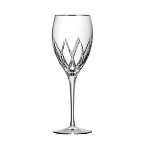 ARNSTADT KRISTALL Weißweinglas »Weissweinglas London (21,5 cm) Kristallglas mundgeblasen · von Hand geschliffen · 24K Goldrand«