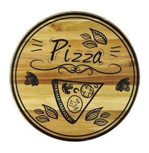 Sendez Pizzateller »Pizzateller mit Pizza-Motiv ø30cm drehbar Holzteller Drehteller Käseteller Speiseteller«