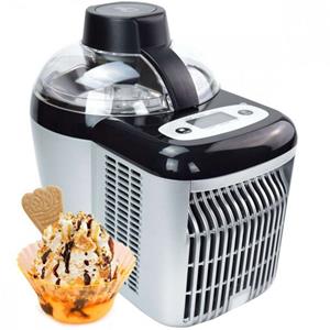Syntrox Germany Eismaschine Syntrox Selbstkühlende, Extrem leichte und Stromsparende Eismaschine GG-90W Frozen Yoghurt