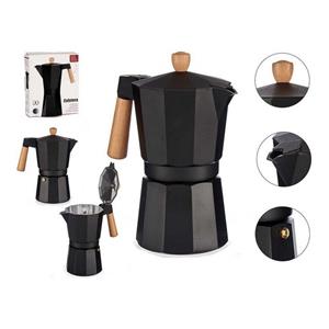 Kinvara Aluminium moka/koffiezetter zwart 450 ml - Percolators