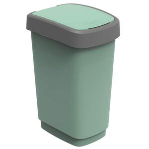 ROTHO Mülleimer »Twist Mülleimer 25l mit Deckel, Kunststoff (PP recycelt) BPA-frei«