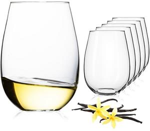 IMPERIAL glass Weinglas »Weingläser ohne Stil«, Glas, 570ml Set 6-Teilig groß moderne Weißweingläser Rotweingläser Spülmaschinenfest