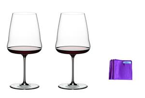 RIEDEL Glas Rotweinglas »2 Winewings Cabernet Sauvignon Gläser im Dekomiro Set«, Kristallglas