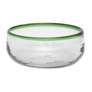Mitienda Teller »Müslischale aus mundgeblasenem Glas grün«