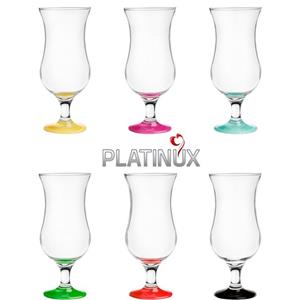 PLATINUX Cocktailglas »Cocktailgläser«, Glas, 400ml (max. 470ml) Set (6-Teilig) Longdrinkgläser Partygläser Milkshake Glas Groß Bunt