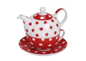 G. Wurm Teekanne »Teekannen-Set mit Tassen und Teller Porzellan«