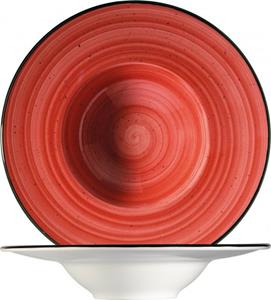 Bonna Suppenteller »Aura Passion Plate«, Teller tief Supenteller 28cm 400ml Porzellan rot 1 Stück