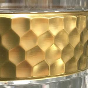 ARNSTADT KRISTALL Weinglas »Bloom Gold (18,5 cm) Kristallglas mundgeblasen · von Hand geschliffen · Handmade · 24K Goldrand«, Kristall