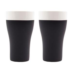 Magisso Cooling Ceramics COOL-ID Tumbler 2er Set Isolierbecher schwarz