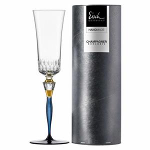 Eisch Champagnerglas »Blau Champagner Exklusiv«, Kristallglas