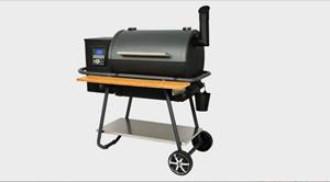 Moesta BBQ Smoker »Sheriff Pelletgrill mit Bambus Ablagebrett 2022«