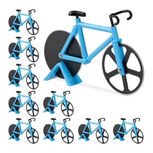 RELAXDAYS Pizzaschneider »10 x Fahrrad Pizzaschneider blau«