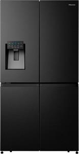 HISENSE RQ760N4BFE Amerikaanse koelkast (Frensh door, E, 1785 mm hoog, zwart)