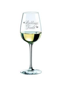 KS Laserdesign Rotweinglas »Rona Weinglas mit Gravur '' Lieblingstante '' - Geschenke für die beste Tante der Welt, Geburtstag, Weihnachten, Weinliebhaber«, Glas, 