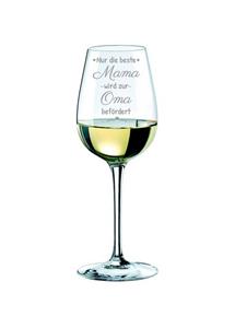 KS Laserdesign Rotweinglas »Rona Weinglas mit Gravur '' nur die beste Mama wird zur Oma befördert '' - Geschenke für Mama, du wirst Oma Geschenke, Muttertag, Geburt