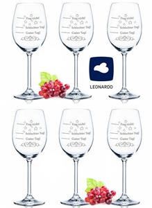 GRAVURZEILE Rotweinglas »Leonardo Weingläser - Schlechter Tag, Guter Tag - Frag nicht! im 6er Set - Stimmungsglas - Rotweingläser & Weißweingläser - Geiles Geschenk - Party 