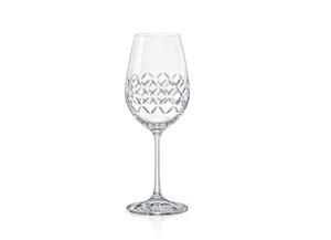 Crystalex Weinglas »CROSS klar geschliffen Weingläser 350 ml 2er Set«, geschliffen