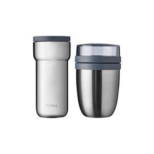 Mepal ELLIPSE Thermo-Lunchset Lunchpot & Becher silber Isolierbecher