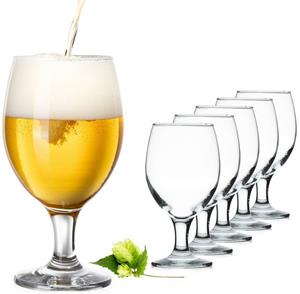 PLATINUX Bierglas »Biertulpen«, Glas, Biergläser Set 6 Teilig 300ml (max.400ml) Bierkrüge aus Glas Bierschwenker Pilsgläser Tulpe