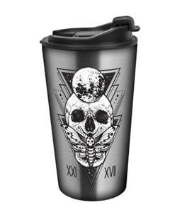Geda Labels Coffee to go Becher Skull Mystic 350ml Kaffeebecher bunt