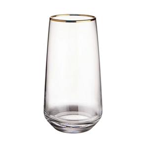 Butlers Longdrinkglas »TOUCH OF GOLD Longdrinkglas mit Goldrand 480ml«, Glas