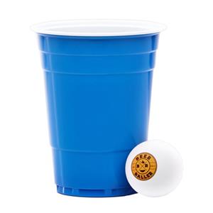 BeerBaller Becher » Blue Cups - 25 blaue Beer Pong Becher & 3 Bierpong Bälle als Set«, 16oz/473ml