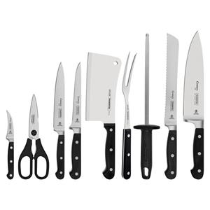 Tramontina Messer-Set »CENTURY« (Set, 10-tlg), aus einem Stück geschmiedet, Messerklingen aus hochligiertem Chrom-Molybdän-Stahl