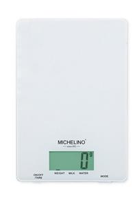 Michelino Küchenwaage »Waage Digitalwaage Feinwaage Lebensmittelwaage«, (bis 5 kg, Zuwiegen möglich), mit 4 hochpräzisen DMS-Sensoren, Tara Funktion
