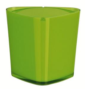 SPIRELLA Tischrestebehälter »TRIX«, Kosmetikeimer Tischabfalleimer mit Schwingdeckel, Acryl, Glanzoptik 1L, grün