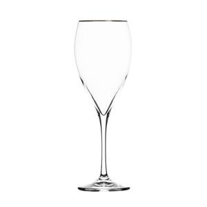 ARNSTADT KRISTALL Weinglas »Rotweinglas Pure Platin (23 cm) - Mundgeblasen · Von Hand geschliffen · Inkl. echtem Platinrand«