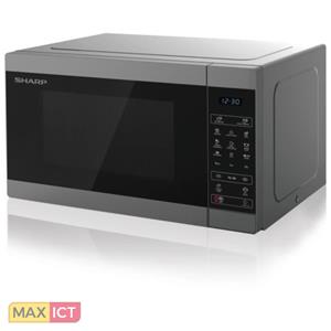 Sharp YC-MG81E-S - microwave oven with grill - freestanding - Zilver/zwart