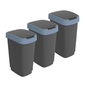 ROTHO Mülleimer »Twist Mülleimer 25l mit Deckel, Kunststoff (PP) BPA-frei«