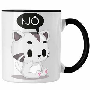Trendation Tasse » - Katze Nö Tasse Lustige Kaffeetasse für Frauen Kollegin Geschenkidee«