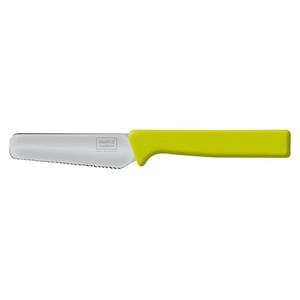 Homiez Brotmesser »KNIFE«, Frühstücksmesser Brötchenmesser mit Wellenschliff und Soft-Griff in grün grün