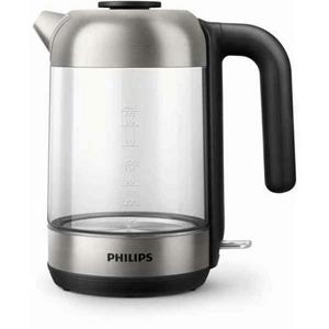 Philips Wasserkocher Wasserkocher  HD933980 Schwarz 1,7 L Glas Edelstahl