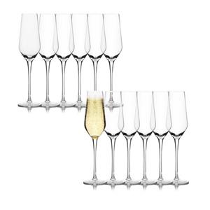 Plazotta Weinglas »Sektglas Set Champagnergläser Sektkelche Prosecco«, Glas