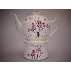 TeaLogic Teekanne, Weiß B:12.5cm H:15cm Porzellan