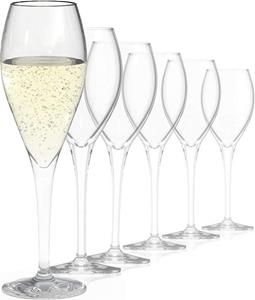 SAHM Champagnerglas »Champagner Gläser 6 STK - Champagnerflöten a 220 ml«, 6-teilig