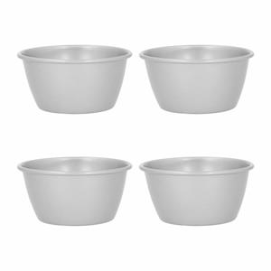 Krumble Puddingvormen - Zilver - Set van 4
