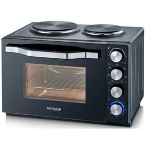 Severin 2074 Mini-oven Timerfunctie, Grillfunctie, Met kookfunctie, Controlelampje 30 l