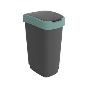 ROTHO Mülleimer »Twist Mülleimer 50l mit Deckel, Kunststoff (PP recycelt) BPA-frei«