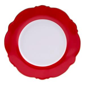 Karaca Geschirr-Set » Romantischer Servierteller Rot, Servierplatte (27 cm), Material, Porzellan«